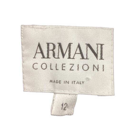 Armani Collezioni Blazer Women’s Size 12 Made In Italy Silk Embroidered Black - Picture 5 of 5